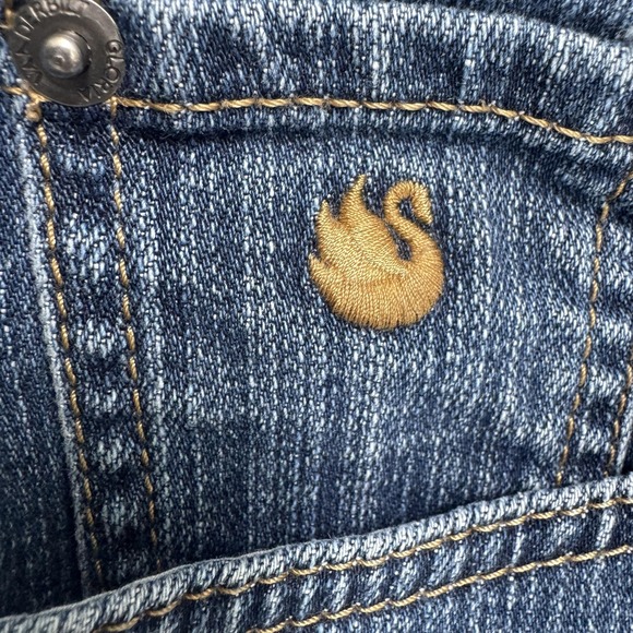 Gloria Vanderbilt Jeans Womens 10 Short Blue Denim Stretch Straight Leg Mid Rise - Picture 4 of 15